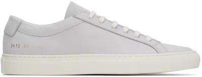 Shop Common Projects Gray Contrast Achilles Sneakers In 7543 Grey