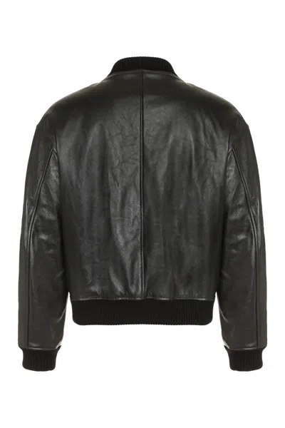 Shop Dolce & Gabbana Leather Jacket In Black