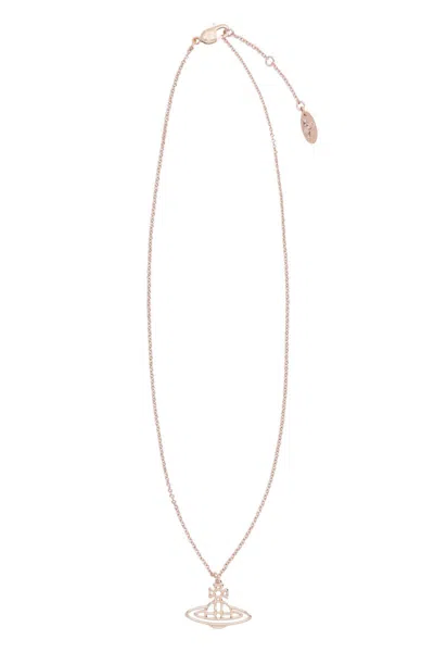 Shop Vivienne Westwood Necklace With Pendant In Copper