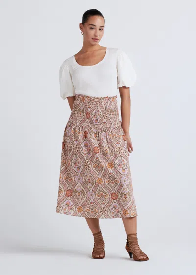 Shop Derek Lam Madani Smocked Skirt