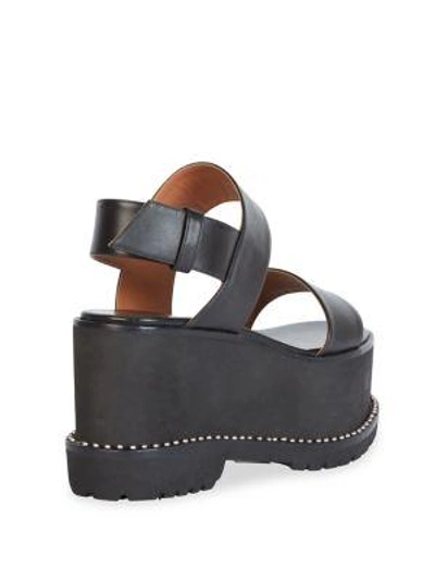 Shop Givenchy Ursa Leather Platform Slingback Sandals In Black
