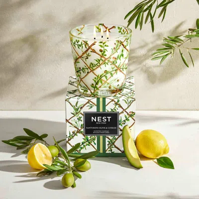 Shop Nest Santorini Olive And Citron Candle In 21.1 oz (3-wick)
