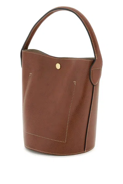 Shop Longchamp Épure S Bucket Bag In Brown