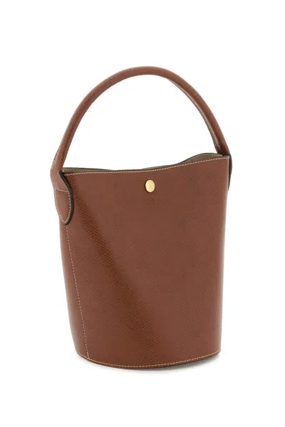 Shop Longchamp Épure S Bucket Bag In Brown