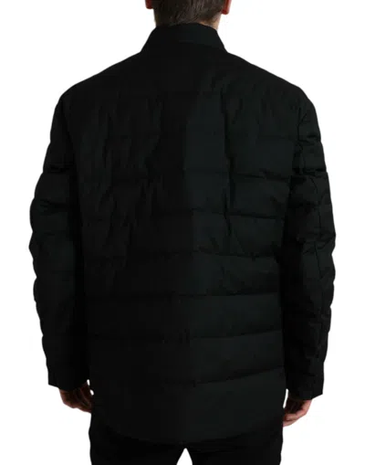Shop Dolce & Gabbana Elegant Black Padded Parka Men's Jacket