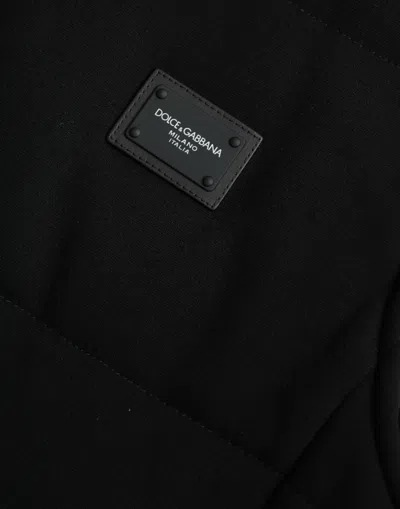 Shop Dolce & Gabbana Elegant Black Sleeveless Vest Men's Jacket