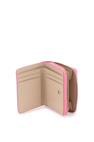 Shop Marc Jacobs The Leather Mini Compact Wallet In Pink