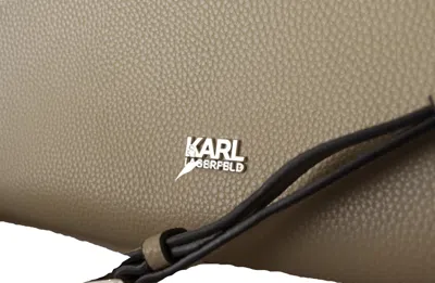 Shop Karl Lagerfeld Enchanting Sage Green Leather Women's Tote
