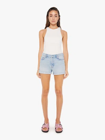 Shop Mother The Proper Shorts Let's Bounce In Blue