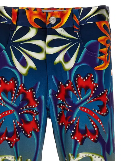 Shop Bluemarble Hibiscus Pants Multicolor