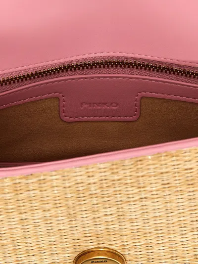 Shop Pinko Mini Love Bag Light Hand Bags Pink