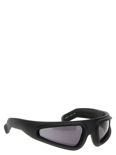 Shop Rick Owens Ryder Sunglasses Black