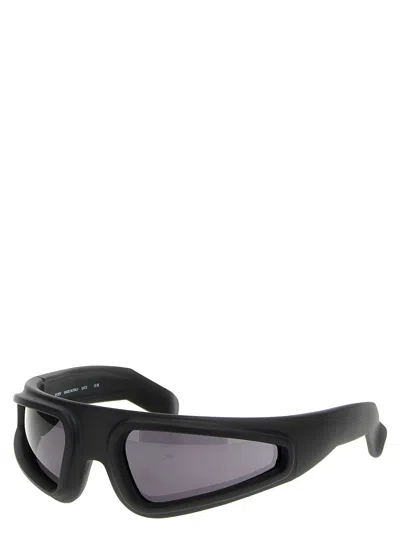Shop Rick Owens Ryder Sunglasses Black