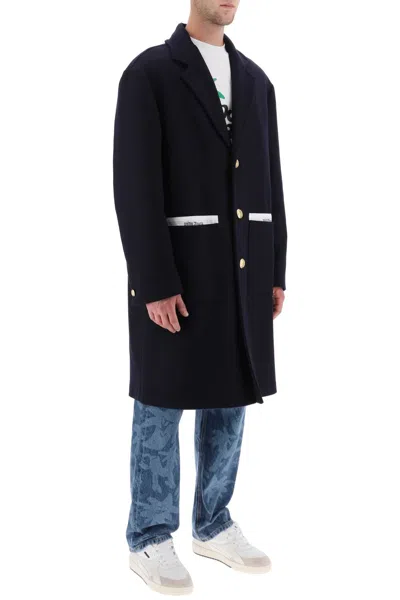 Shop Palm Angels Sartorial Tape Wool Cashmere Coat
