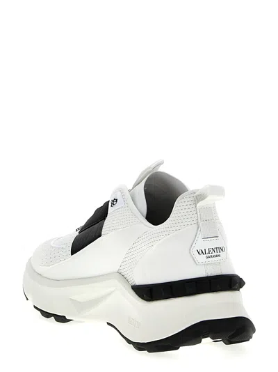 Shop Valentino True Act Sneakers White/black