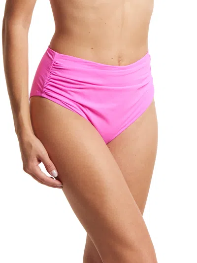 Shop Hanky Panky High Rise Cheeky Swimsuit Bottom In Pink