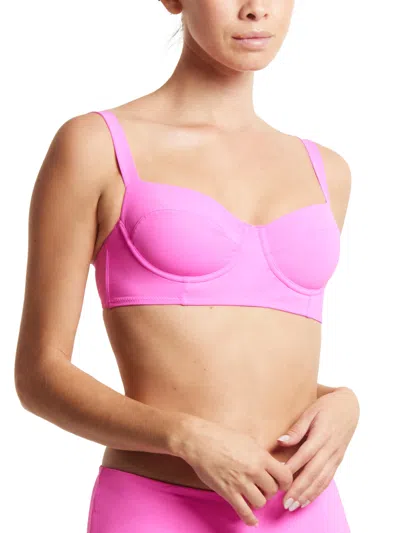 Shop Hanky Panky Balconette Bikini Swimsuit Top In Pink