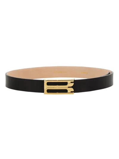 Shop Victoria Beckham "frame" Belt In Black