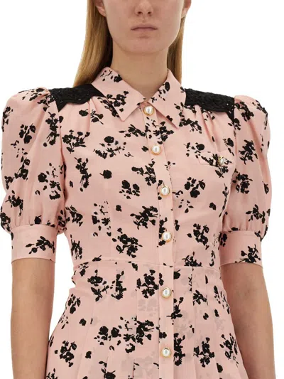 Shop Alessandra Rich Mini Dress In Pink