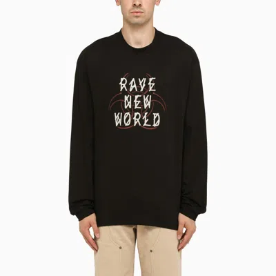 Shop 44 Label Group Black Cotton Fallout Sweatshirt Men