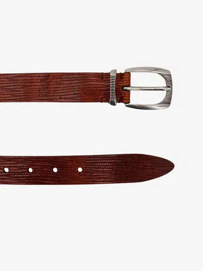 Shop Brunello Cucinelli Man Belt Man Brown Belts