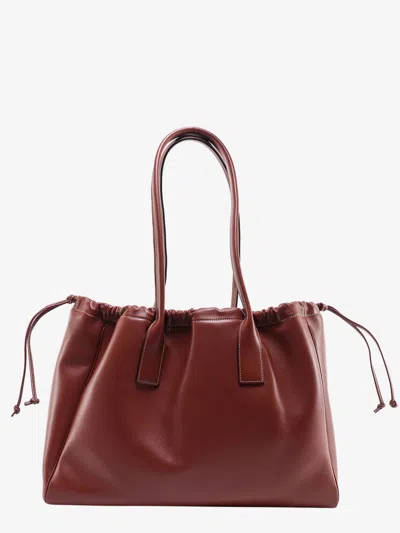 Shop Celine Woman Cuir Triomphe Woman Brown Shoulder Bags