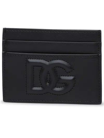 Shop Dolce & Gabbana Woman  Black Leather Card Holder