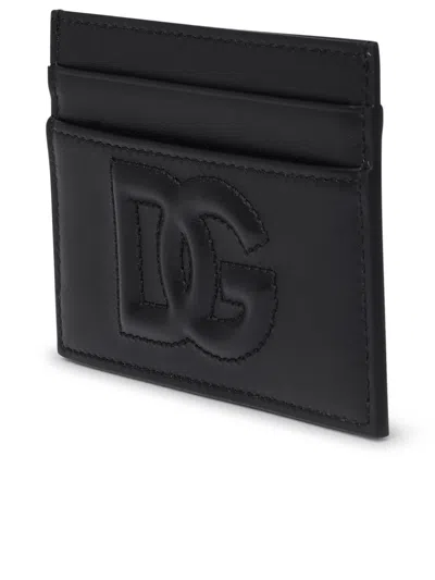 Dolce & Gabbana Signature Logo Card Holder In Black