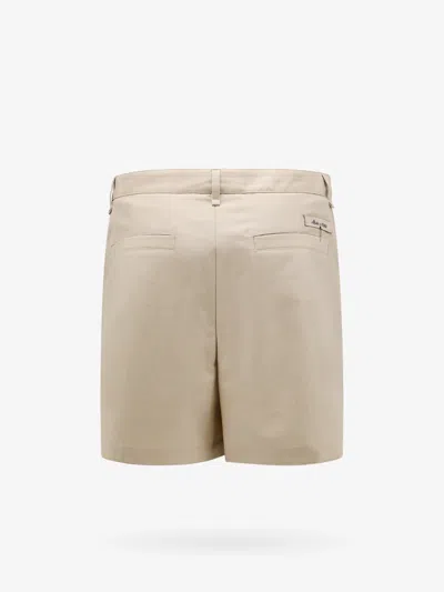 Shop Fendi Man Shorts Man Beige Bermuda Shorts In Cream