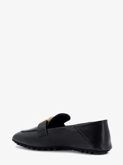 Shop Fendi Woman Baguette Woman Black Loafers