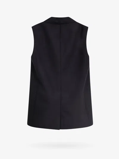 Shop Fendi Woman Vest Woman Black Blazers E Vests