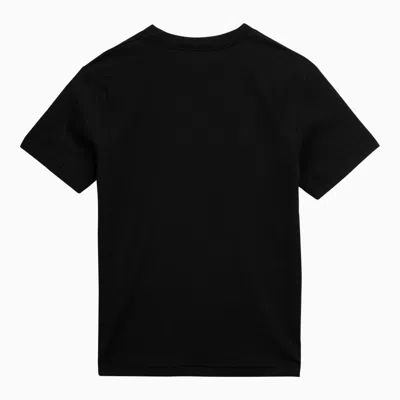 Shop Gucci Black T-shirt With Crystals Logo Women