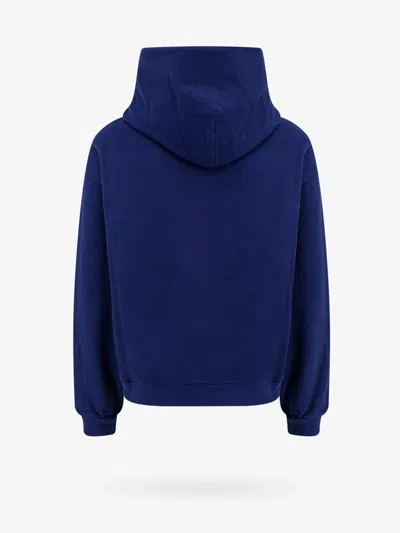 Shop Gucci Man Sweatshirt Man Blue Sweatshirts