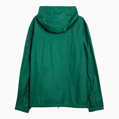 Shop Moncler Etiache Green Nylon Waterproof Jacket Men