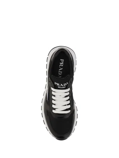 Shop Prada Men Prax 01 Sneakers In Black