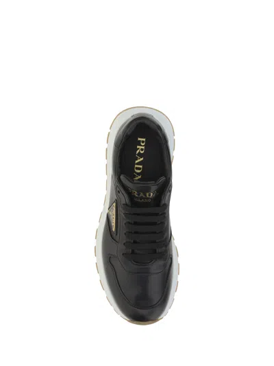 Shop Prada Men Sneakers In Black