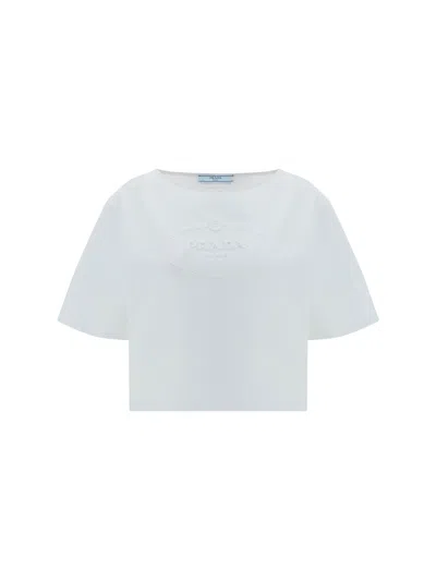 Shop Prada Women T-shirt In White