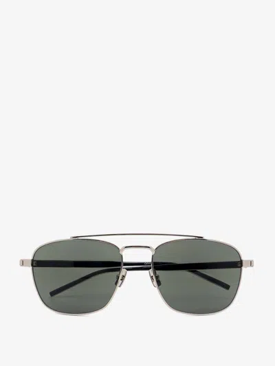 Shop Saint Laurent Man Sunglasses Man Grey Sunglasses In Gray