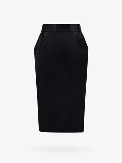 Shop Saint Laurent Woman Skirt Woman Black Skirts