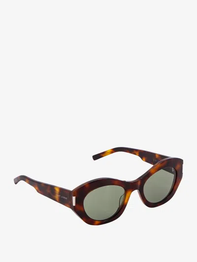 Shop Saint Laurent Woman Sl 634 Nova Woman Brown Sunglasses