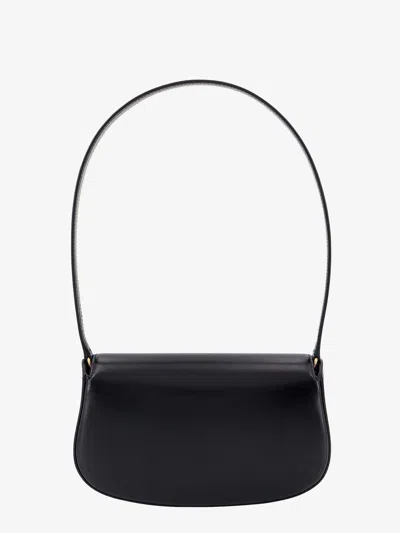 Shop Saint Laurent Woman Voltaire Woman Black Shoulder Bags