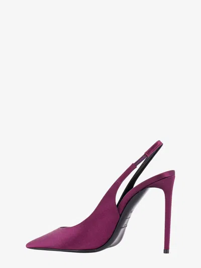 Shop Saint Laurent Woman Zoe Woman Purple Sandals