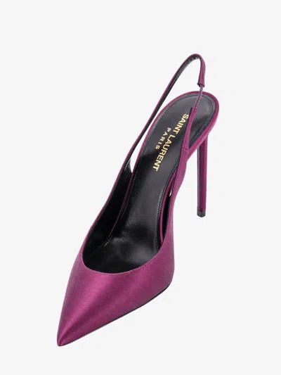 Shop Saint Laurent Woman Zoe Woman Purple Sandals