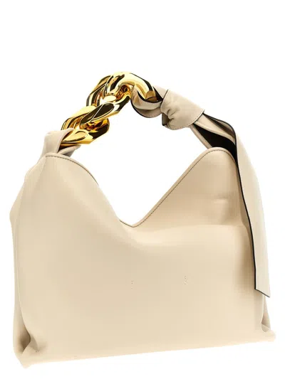 Shop Jw Anderson J.w. Anderson 'chain Hobo' Small Shoulder Bag In White