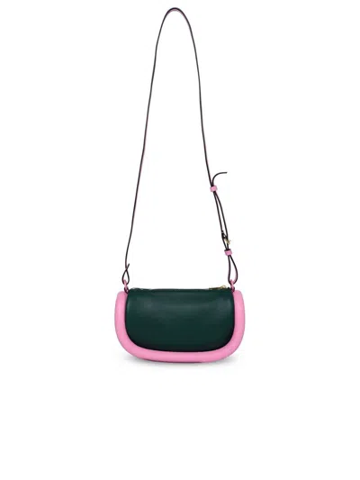 Shop Jw Anderson J.w. Anderson Two-tone Leather Bag In Green
