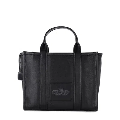 Shop Marc Jacobs Leather Tote Bag In Black