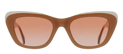 Shop Raen Kimma S787 Cat Eye Sunglasses In Orange