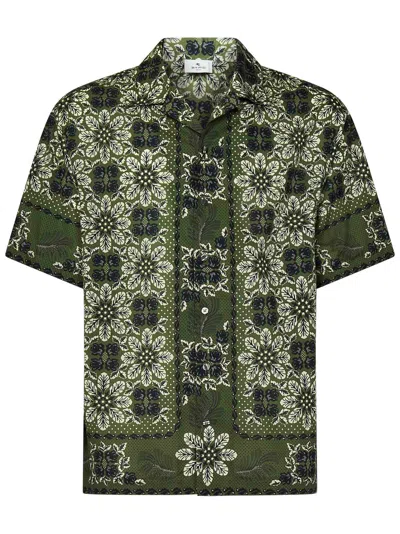 Shop Etro Shirt In Verde