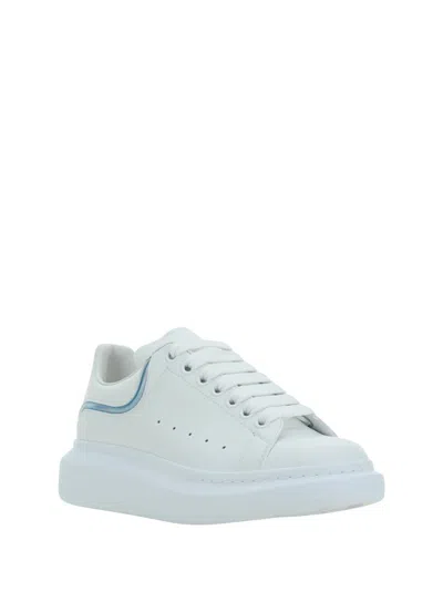 Shop Alexander Mcqueen Sneakers In White/paradise Blue