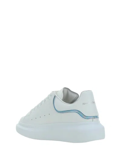 Shop Alexander Mcqueen Sneakers In White/paradise Blue